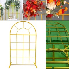 2m Wedding Arch Backdrop Stand Metal Rack Wedding Party Flower Props Decor Frame