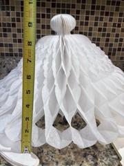 Vintage lot 28 White Yellow Blue Honeycomb Bells Tissue Paper Wedding Shower