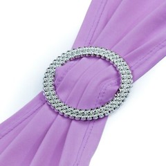 100 Spandex Stretch Chair Cover Sash Bows Wedding Party (Light Purple)~FREE SHIP