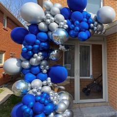 FOTIOMRG 110pcs Royal Blue Balloon Garland Arch Kit, 18 12 10 5 inch Royal Bl…