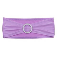 100 Spandex Stretch Chair Cover Sash Bows Wedding Party (Light Purple)~FREE SHIP