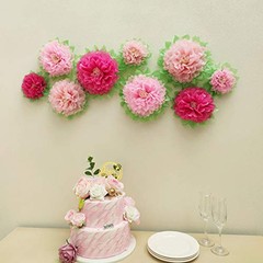 Pink Paper Flower Wedding Centerpiece Birthday Party Backdrop Nursery Room