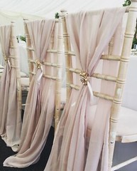 CHAIR COVER WEDDING DÉCOR DRAPING CHIFFON VERTICAL DRAPES VARIOUS COLOURS