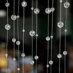 Glass Crystal Beads Curtain Window Door Curtain Passage Wedding Backdrop Door…