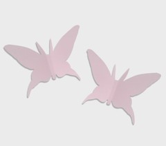 Decor In The Box 13 piece Handmade Paper Flower Set, Fully Assembled-Pink/White