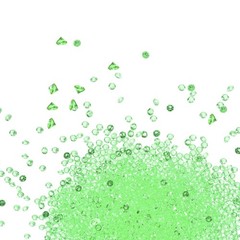 18000-Pack Fake Diamonds Crystal, 4.5mm Mini Clear Acrylic Gems [Light Green]