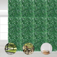 12-Pack Artificial Greenery Panels 40×60cm PE Privacy Wall Hedge Mat