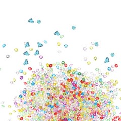 18000-Pack Fake Diamonds Crystal, 4.5mm Mini Clear Acrylic Gems [Multicolor]