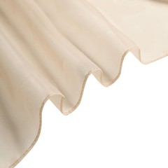 18 feet Nude Sheer Organza Curtain Panel 29″W x 216″L (Pack of 1),