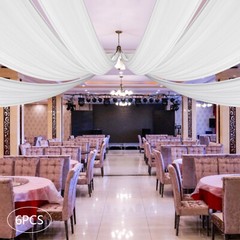 Ceiling Draping Sheer Voile Chiffon Backdrop Wall Divider Drape Panel Wedding