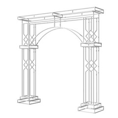 Extra LargeWhite Wedding Archway Stand Celebration Ceremony Backdrop Square Arch