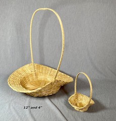 3 Pc Bamboo Baskets 4″ 5″ 6″ 7″ 8″ 10″ 12″ 14″ 16″ 18″ for Wedding, Party