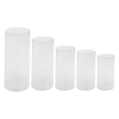 5x Large Cylinder Tables For Parties Pedestal Display Plinth Pillars For Wedding