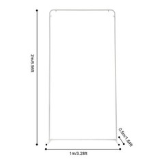 Modern Wedding Backdrop Stand 1*0.5*2m Backdrop Frame Backdrop Stand Rectangle