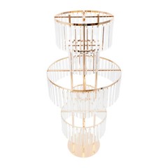 5 Tier Crystal Flower Stand Wedding Centerpieces For Tables Tall Flower Stand