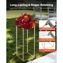 Uimoso Elegant 10PCS 23.62-inch Column Flower Stand for Weddings and Home Decor