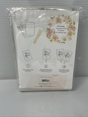 Simplicity Wedding Fan Kit 24ct DIY Printable Personalized w/ Handles & Bows