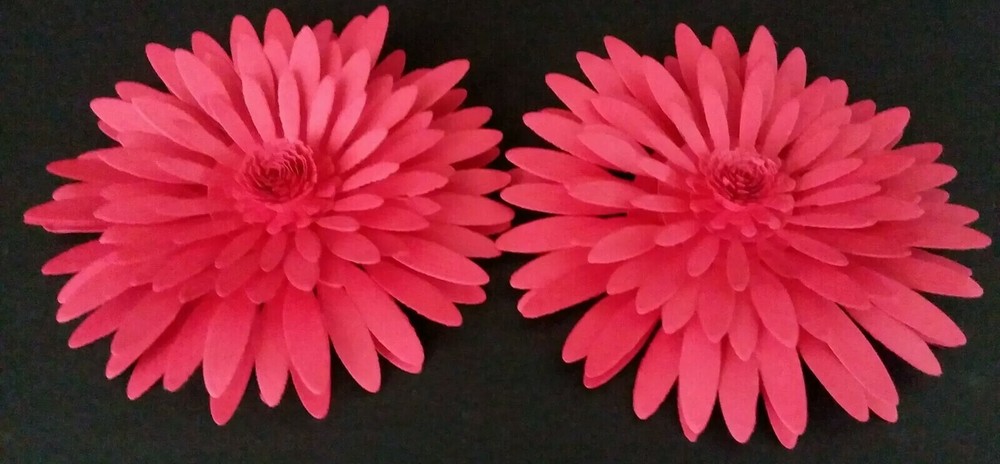 Paper Flowers Wedding Party Nursery Backdrop Wall Decor Shower Daisy 2 Pieces