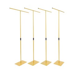 4 PCS Adjustable Height Wedding Backdrop Metal Stands With 35*25cm Base