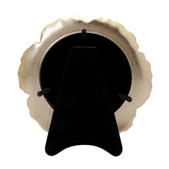 Circular Gold Floral Photo Frame / 4×4 In | For Tabletop Display | Perfect for