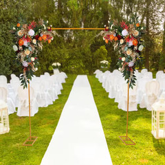 94 In. X 94 In. Adjustable Metal Iron Wedding Backdrop Stand Party Event Flower