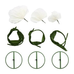 3 Pcs White Artificial Flower For Wedding Decoration , Birthday Party Banquet