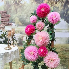 Pink Paper Flower Wedding Centerpiece Birthday Party Backdrop Nursery Room