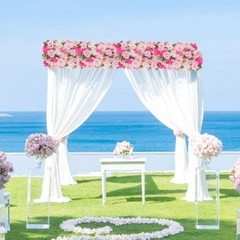 Pack of 10 Wedding Arch Decorations, 20.47 inch Artificial Flower Table