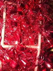 Ashland NEW Tinsel Topary Red Hearts Party Wedding Decor Home Valentine.LOVE