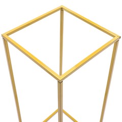 Set of 2 Gold Wedding Flower Stands Flower Display Rack For Wedding Party Decor