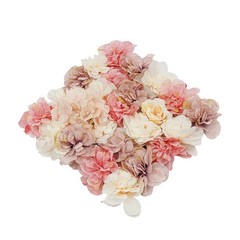 12pcs Artificial Flower Wall Panel Artificial Flower Wall Backdrop 11.81*11.81in