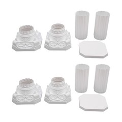 4pcs Roman Column Wedding Roman Pillar Flowerpot Holder Event Party Decor Column