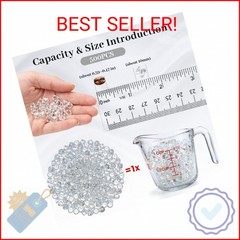 HANSGO 500PCS Diamonds, Mini Clear Fake Diamonds Acrylic Gems Table Scatter Crys