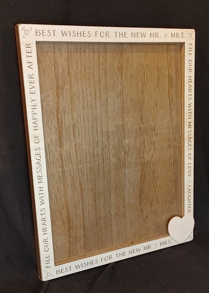 🤵👰Best Wishes For the New Mr and Mrs👰🤵Wood Wedding Note Box 14″x18″