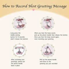 Plifoew Audio Guest Book Wedding Phoneaudio Guestbook Phone Vintage Style Audio