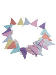 Soft Cotton Bunting Banner With 36 Triangle Flags For Any Event 10M/33 Ft