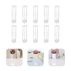 10pcs 80cm Acrylic Artificial Flower Vase Stand Wedding Centerpieces Decoration