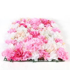 40 x 60 cm 20Pieces Flower Wall Champagne White & Pink Rose Panel Floral Decor