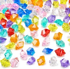Large Multicolored Acrylic Fake Gems – Ideal Vase Fillers & Table Scatter