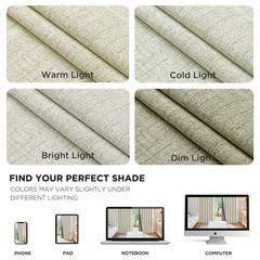 Joydeco Blackout Curtains for Bedroom – 84 Inch Long 100% Light Blocking 2 Pa…