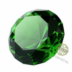 200mm Huge Green Crystal Diamond Paperweight Wedding Centerpieces Gifts