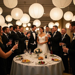 30Pcs/Set White Paper Lanterns Chinese Hanging round Lantern Lamp for Wedding An