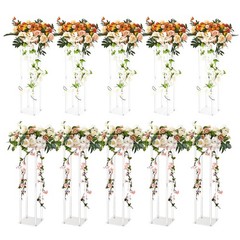 10PCS 23.6inch High Wedding Flower Stand, With Acrylic Laminate