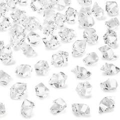 150PCS Clear Acrylic Fake Diamonds for Elegant Event Decor & Table Centerpieces