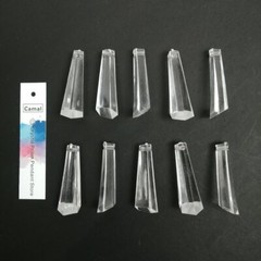 30pcs Acrylic Crystal Drop Pendant Prisms Chandelier Curtain Lamp Hanging Parts