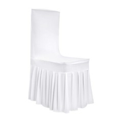20PCS White Chair Covers for Wedding Parties and Dining Stretch Chair Slipcovers
