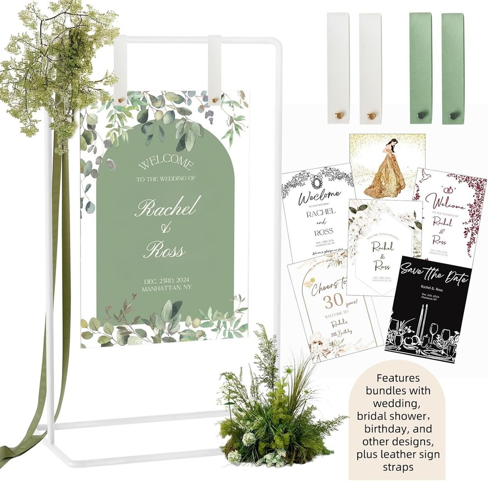 Wedding sign stand, adjustable. Welcome to our wedding sign stand