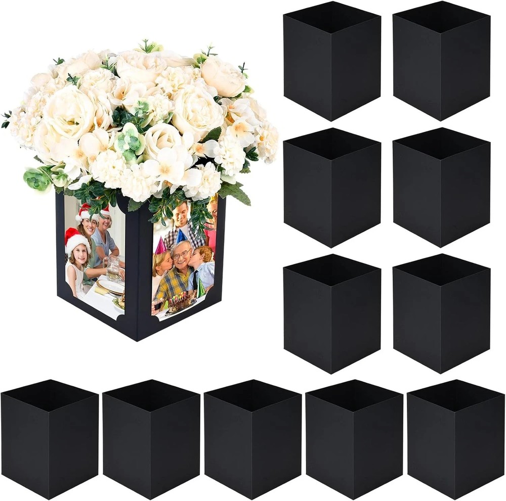 12 Pcs Picture Centerpieces for Table – 6 Inch Photo Display Frame & Black