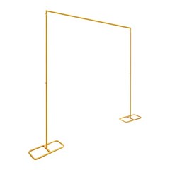 Metal Wedding Arch Frame Gold Iron Garden Party Stand Backdrop Flower Display