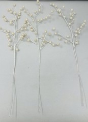 3 Pearl Bead Stems 17” Long